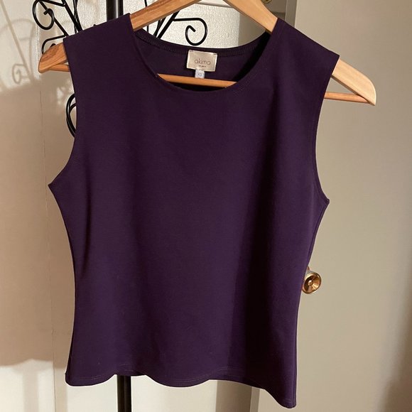 AKIMA 2 Piece Purple Tank and 3/4 Sleeve Jacket Made in Canada - Picture 2 of 8